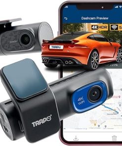 Dash Camera-TRAPO-I-Sight T-550 Dash Cam Front and Rear Camera- Car Camera with 4K Front and 1080p Rear