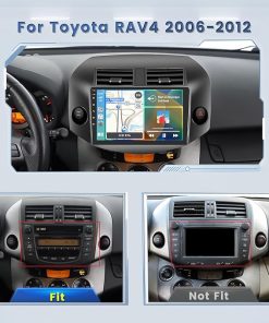 Dash Camera-Roinvou-Roinvou 2+64G Radio for Toyota RAV4 2006-2012 Android 13 Car Stereo Wireless Carplay- 10.1 inch Touch Screen for RAV4 Android Auto 2