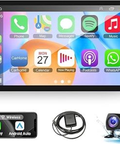 Dash Camera-Leadfan-9 Inch Android Car Radio 2+32GB Double Din Stereo with Wireless CarPlay & Android Auto | GPS Navigation FM WiFi BT Dual USB AHD Camera-Universal Touch Screen for Car Upgraded Dash Camera-Leadfan-9 Inch Android Car Radio 2+32GB Double Din Stereo with Wireless CarPlay & Android Auto | GPS Navigation FM WiFi BT Dual USB AHD Camera-Universal Touch Screen for Car Upgraded