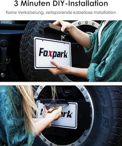 Dash Camera-Foxpark-Solar Wireless Backup Camera with 5″ 1080P Monitor- 3 Mins DIY Installation & Rear View Camera IP69K Waterproof 2