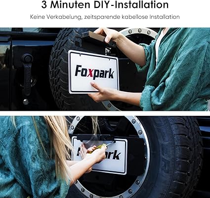 Dash Camera-Foxpark-Solar Wireless Backup Camera with 5″ 1080P Monitor- 3 Mins DIY Installation & Rear View Camera IP69K Waterproof 2 Dash Camera-Foxpark-Solar Wireless Backup Camera with 5" 1080P Monitor- 3 Mins DIY Installation & Rear View Camera IP69K Waterproof - Image 2