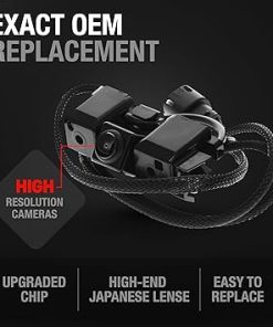 Dash Camera-T1A-Rear View Backup Camera – Compatible with 2014-2015 Chevrolet Silverado 1500 2500 3500; 2014-2015 GMC Sierra 1500 2500 3500 – Reverse Park Assist Camera Replacement – OEM 23306741- 590-082 2