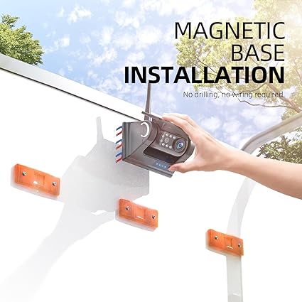 Dash Camera-eRapta-eRapta Magnetic Solar Wireless Backup Camera 7″ 1080P Monitor 1 Min Installation DVR 4 Channels Rechargeable Reverse Camera System for RV Trailer Car Camper Truck Car ATYX7 2 Dash Camera-eRapta-eRapta Magnetic Solar Wireless Backup Camera 7" 1080P Monitor 1 Min Installation DVR 4 Channels Rechargeable Reverse Camera System for RV Trailer Car Camper Truck Car ATYX7 - Image 2