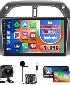 Dash Camera-Hikity-[8 Core 4+64GB] Hikity Android 13 Car Stereo for Toyota RAV4 2001-2006 Wireless Carplay Android Auto- 9” Touch Screen Car Radio 32EQ DSP/Bluetooth/GPS/WiFi/SWC/FM/RDS