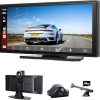 Dash Camera-ALOMA-Wireless Apple Carplay Screen for Car 4K Dash Cam- 10.26″ Portable Apple Carplay & Android Auto Car Stereo