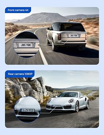Dash Camera-AZDOME-AZDOME 4K 5G WiFi Dash Cam Front and Rear- 3.18″ IPS Screen Dashcam for Car 2 Dash Camera-AZDOME-AZDOME 4K 5G WiFi Dash Cam Front and Rear- 3.18" IPS Screen Dashcam for Car - Image 2