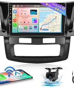 Dash Camera-Hikity-Hikity for Toyota Fortuner Hilux 2005-2014 Android 13 Car Stereo with Wireless Carplay- 8 Core 4+64GB 9 Inch IPS Touchscreen Car Radio 59UI GPS Navigation WiFi 32EQ DSP Backup Camrea Dash Camera-Hikity-Hikity for Toyota Fortuner Hilux 2005-2014 Android 13 Car Stereo with Wireless Carplay- 8 Core 4+64GB 9 Inch IPS Touchscreen Car Radio 59UI GPS Navigation WiFi 32EQ DSP Backup Camrea