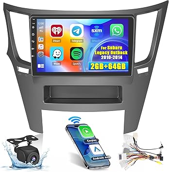 Dash Camera-Hikity-Hikity Android Car Stereo for Subaru Legacy Outback 2010-2014 Radio 2+64GB 9 Inch Touchscreen Car Radio Wireless Carplay Android Auto Support GPS Navigation WiFi Bluetooth FM EQ Backup Camera Dash Camera-Hikity-Hikity Android Car Stereo for Subaru Legacy Outback 2010-2014 Radio 2+64GB 9 Inch Touchscreen Car Radio Wireless Carplay Android Auto Support GPS Navigation WiFi Bluetooth FM EQ Backup Camera