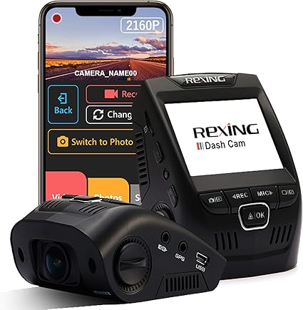 Dash Camera-REXING-REXING V1 – 4K Ultra HD Car Dash Cam 2.4″ LCD Screen- Wi-Fi Dash Camera-REXING-REXING V1 - 4K Ultra HD Car Dash Cam 2.4" LCD Screen- Wi-Fi
