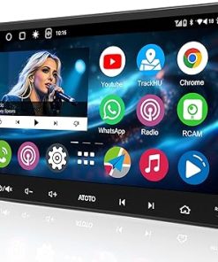 Dash Camera-ATOTO-ATOTO 9 inch Andriod Car Stereo Double Din Radio with with Dash & Rear Cam- 2G+32G