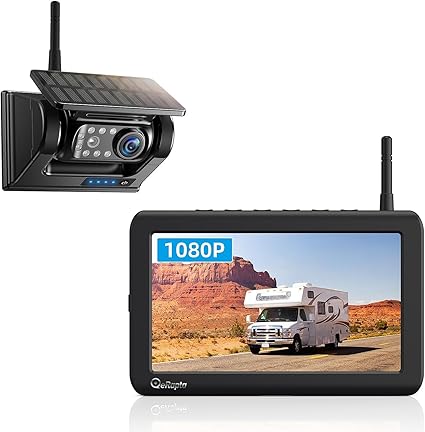 Dash Camera-eRapta-eRapta Magnetic Solar Wireless Backup Camera 7″ 1080P Monitor 1 Min Installation DVR 4 Channels Rechargeable Reverse Camera System for RV Trailer Car Camper Truck Car ATYX7 3 Dash Camera-eRapta-eRapta Magnetic Solar Wireless Backup Camera 7" 1080P Monitor 1 Min Installation DVR 4 Channels Rechargeable Reverse Camera System for RV Trailer Car Camper Truck Car ATYX7 - Image 3