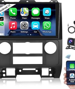 Dash Camera-CAMECHO-1G+32G Android 13 Car Stereo with Wireless Apple Carplay Android Auto for 2008-2012 Ford Escape Mazda Tribute 9 Inch Touchscreen Car Radio with GPS Navigation WiFi HiFi Bluetooth FM RDS Backup Camera