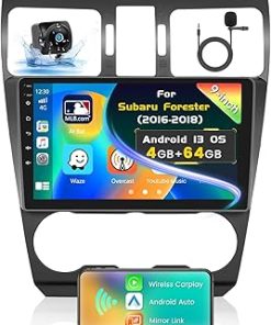 Dash Camera-Inefala-4+64G Inefala for Subaru Forester WRX Impreza 2013-2017 Android Car Radio Stereo with Wireless Carplay Android Auto- 9 Inch HD Touchscreen with WiFi GPS BT5.0 FM/RDS EQ SWC Backup Camera MIC Dash Camera-Inefala-4+64G Inefala for Subaru Forester WRX Impreza 2013-2017 Android Car Radio Stereo with Wireless Carplay Android Auto- 9 Inch HD Touchscreen with WiFi GPS BT5.0 FM/RDS EQ SWC Backup Camera MIC