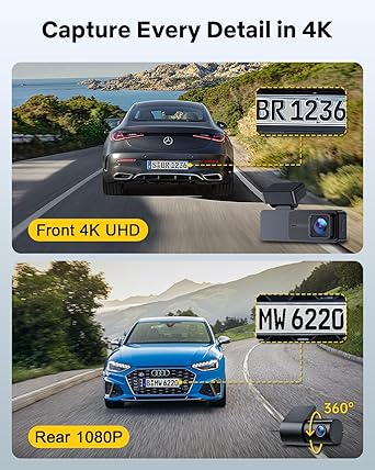 Dash Camera-GKU-GKU Dash Cam Front and Rear- Touch Screen 3.18 Inch 2 Dash Camera-GKU-GKU Dash Cam Front and Rear- Touch Screen 3.18 Inch - Image 2