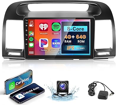 Dash Camera-Rimoody-8Core 4G+64G Car Radio for Toyota Camry 2000-2006- Rimoody Car Stereo with Android 13 Carplay Android auto 9 Inch Touchscreen GPS 4G-WiFi Bluetooth FM DSP-36 Mirror Link 59-UI Themes Backup Camera Dash Camera-Rimoody-8Core 4G+64G Car Radio for Toyota Camry 2000-2006- Rimoody Car Stereo with Android 13 Carplay Android auto 9 Inch Touchscreen GPS 4G-WiFi Bluetooth FM DSP-36 Mirror Link 59-UI Themes Backup Camera