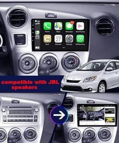 Dash Camera-Generic-for Toyota Matrix Radio 2009-2014 Android 13 Car Stereo 9″” Touchscreen Wireless Carplay Android Auto GPS Navigation with Free Reverse Camera 4G RAM+64G ROM 2