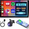 Dash Camera-dasaita-Dasaita Android 13 8GB 256GB Car Stereo for Toyota Highlander 2015-2019- 10.2″ QLED Touch Screen with Wireless Apple CarPlay 4