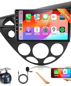 Dash Camera-podofo-Podofo 2G 64G Android Car Stereo for Ford Fiesta 1995-2001 Ford Focus 1998-2006 Radio with Wireless Carplay Android Auto 9inchHD IPS Touch Screen Bluetooth GPS WiFi RDS FM Radio AHD Backup Camera