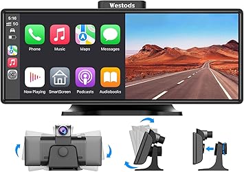 Dash Camera-Westods-Upgraded 10.26″ Wireless Carplay Screen & Android Auto with 2.5K Dash Cam- 1080P Backup Camera Dash Camera-Westods-Upgraded 10.26" Wireless Carplay Screen & Android Auto with 2.5K Dash Cam- 1080P Backup Camera