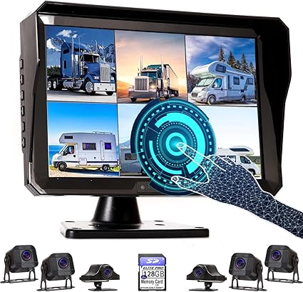 Dash Camera-RVeligacy-11-Inch 6 Split Touchable 128GB Large Audio Screen 1080P Backup Camera Monitor & Built-in DVR Video Recorder for RV Truck Trailer Rear Side Front Reversing View Wired System Image Waterproof DCM06 Dash Camera-RVeligacy-11-Inch 6 Split Touchable 128GB Large Audio Screen 1080P Backup Camera Monitor & Built-in DVR Video Recorder for RV Truck Trailer Rear Side Front Reversing View Wired System Image Waterproof DCM06