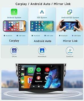 Dash Camera-podofo-8 CORE 2G+64G Car Radio for Toyota RAV4 2007-2011 with Wireless CarPlay/Android Auto- Podofo 9 Inch 1280 * 720P IPS Touch Screen Stereo Android 13 GPS WiFi Bluetooth DSP SWC + HD Backup Camera 3 Dash Camera-podofo-8 CORE 2G+64G Car Radio for Toyota RAV4 2007-2011 with Wireless CarPlay/Android Auto- Podofo 9 Inch 1280 * 720P IPS Touch Screen Stereo Android 13 GPS WiFi Bluetooth DSP SWC + HD Backup Camera - Image 3