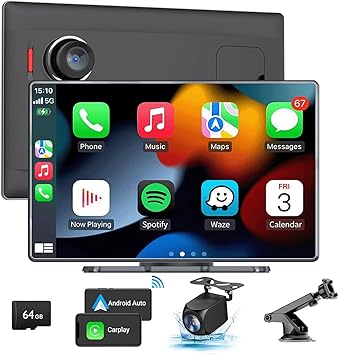 Dash Camera-Rvsisytm-9″ Wireless Apple Carplay & Android Auto Screen for Car- Touch Screen Car Stereo with 1080P Backup Camera for Car Dash Camera-Rvsisytm-9" Wireless Apple Carplay & Android Auto Screen for Car- Touch Screen Car Stereo with 1080P Backup Camera for Car