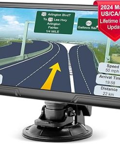 Dash Camera-Lehwey-GPS Navigation for Car Truck Navigator – Navigation System 9 Inch- 2024 America/Canada/MX Offline Maps Lifetime Free Update
