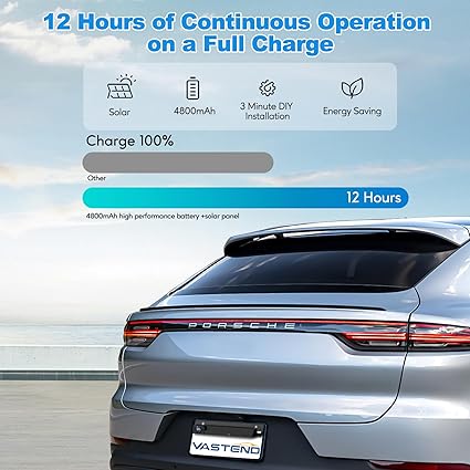 Dash Camera-VASTEND-Solar Wireless Backup Camera with 5″ Monitor VASTEND Battery Powered RV Camera System 3 Mins DIY Installation Rear View Camera HD 1080P Reverse Camera for Car Van SUV (VS-5A) 2 Dash Camera-VASTEND-Solar Wireless Backup Camera with 5" Monitor VASTEND Battery Powered RV Camera System 3 Mins DIY Installation Rear View Camera HD 1080P Reverse Camera for Car Van SUV (VS-5A) - Image 2