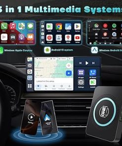 Dash Camera-One Car Stereo-OneCarStereo Magic CarPlay Ai Box XE Upgrade Qualcomm 8 core- Wireless CarPlay & Android Auto Adapter Streaming YouTube Netflix Video Apps Device for Cars with OEM Wired CarPlay 2