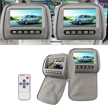 Dash Camera-Psytfei-Headrest Monitor 2pcs Car Headrest DVD Player 7in Car Headrest Video Players Portable Car Headrest LCD Video Player Car MP5 Player Universal Headrest Player 3 Dash Camera-Psytfei-Headrest Monitor 2pcs Car Headrest DVD Player 7in Car Headrest Video Players Portable Car Headrest LCD Video Player Car MP5 Player Universal Headrest Player - Image 3