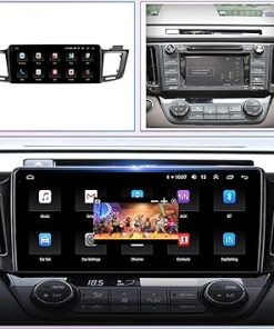 Dash Camera-LUOWAN-Android Radio for Toyota RAV4 2013-2018 10.5inch Tesla Style Car in-Dash GPS Navigation IPS Touch Screen WiFi Free Rear Camera 2