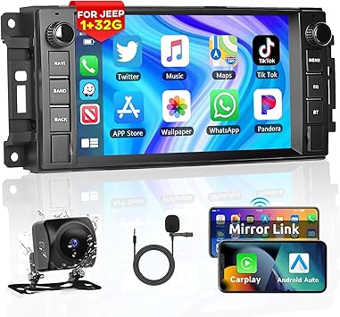 Dash Camera-podofo-Podofo Car Stereo for Jeep Wrangler JK Compass Chrysler Dodge Ram with Wireless Apple Carplay Android Auto-7″ Touchscreen Car Radio with Bluetooth GPS Navigation WiFi Mirror Link FM DSP+Backup Camera Dash Camera-podofo-Podofo Car Stereo for Jeep Wrangler JK Compass Chrysler Dodge Ram with Wireless Apple Carplay Android Auto-7" Touchscreen Car Radio with Bluetooth GPS Navigation WiFi Mirror Link FM DSP+Backup Camera