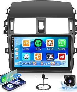 Dash Camera-Hikity-Car Stereo for Toyota Corolla 2009-2013 Wireless Carplay Android Auto- 2+32G 9 Inch Android 13 Touch Screen Car Radio with GPS WiFi BT HiFi FM/RDS Radio Mirror Link Backup Camera Mic Dash Camera-Hikity-Car Stereo for Toyota Corolla 2009-2013 Wireless Carplay Android Auto- 2+32G 9 Inch Android 13 Touch Screen Car Radio with GPS WiFi BT HiFi FM/RDS Radio Mirror Link Backup Camera Mic