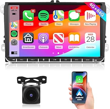 Dash Camera-podofo-4G+64G Car Radio Stereo with Wireless CarPlay Android Auto- 9 Inch IPS Android 13 GPS WiFi Bluetooth DSP Audio Touch Screen Head Unit for VW Passat Jetta Tiguan Golf MK5 MK6 T5 EOS Polo Dash Camera-podofo-4G+64G Car Radio Stereo with Wireless CarPlay Android Auto- 9 Inch IPS Android 13 GPS WiFi Bluetooth DSP Audio Touch Screen Head Unit for VW Passat Jetta Tiguan Golf MK5 MK6 T5 EOS Polo