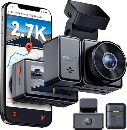 Dash Camera-VANTRUE-Vantrue E2 Dash Cam Front and Rear with Voice Control- 2.7K + 2.7K Dual Dash Camera for Cars Dash Camera-VANTRUE-Vantrue E2 Dash Cam Front and Rear with Voice Control- 2.7K + 2.7K Dual Dash Camera for Cars