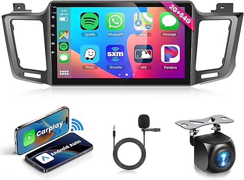 Dash Camera-Rimoody-2+64G Android Car Stereo for Toyota RAV4 2013 2014 2015 2016 2017 2018 2019 with Wireless Carplay Android Auto- 10.1” Touch Screen Car Radio Mirror Link GPS WIFI Bluetooth FM/RDS EQ Backup Camera SWC Dash Camera-Rimoody-2+64G Android Car Stereo for Toyota RAV4 2013 2014 2015 2016 2017 2018 2019 with Wireless Carplay Android Auto- 10.1'' Touch Screen Car Radio Mirror Link GPS WIFI Bluetooth FM/RDS EQ Backup Camera SWC