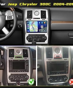 Dash Camera-Hikity-[2+64G] Hikity Android 13 Car Stereo for Jeep Chrysler 300C 2004-2011 Radio with CarPlay Android Auto- 9 Inch Touch Screen with Mirror Link Bluetooth HiFi GPS Navigation WiFi AHD Backup Camera Mic 2