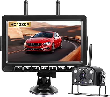 Dash Camera-FAHKNS-Wireless Backup Camera with 7″ Monitor- RV Back Up Camera Systems 1080P Monitor with Video Recording 3 Dash Camera-FAHKNS-Wireless Backup Camera with 7" Monitor- RV Back Up Camera Systems 1080P Monitor with Video Recording - Image 3