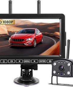 Dash Camera-FAHKNS-Wireless Backup Camera with 7″ Monitor- RV Back Up Camera Systems 1080P Monitor with Video Recording