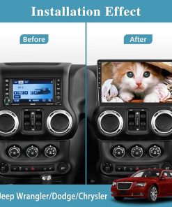 Dash Camera-NHOPEEW-[2+64G] Car Radio for Jeep Wrangler/Dodge/Chrysler – Wireless Carplay and Android Auto – 10.1 Inch Touch Screen Android 13 Car Stereo – Multiple UI/WiFi/GPS + AHD Backup Camera 2