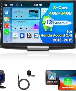 Dash Camera-Hikity-8Core 4+64G Car Stereo for Honda Accord 2.4L 2013-2015 with Wireless Apple Carplay Android Auto- Android 13 9 inch 1280*720 Touch Screen Car Radio with GPS WiFi BT 5.0 DSP FM RDS Radio Backup Camera Dash Camera-Hikity-8Core 4+64G Car Stereo for Honda Accord 2.4L 2013-2015 with Wireless Apple Carplay Android Auto- Android 13 9 inch 1280*720 Touch Screen Car Radio with GPS WiFi BT 5.0 DSP FM RDS Radio Backup Camera