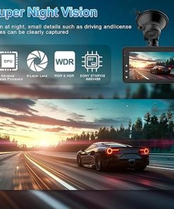 Dash Camera-TAREEFAN-Dash Cam Front and Rear 4K/2K+1080P- WiFi Dash cam Free 64GB Card 2