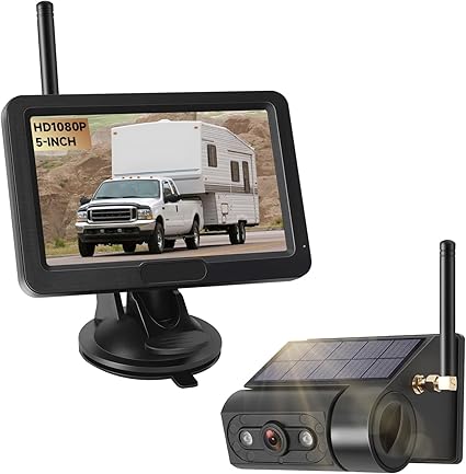 Dash Camera-Losuudy-Magnetic Solar Wireless Backup Camera with 5” HD Monitor- No Wiring Dash Camera-Losuudy-Magnetic Solar Wireless Backup Camera with 5” HD Monitor- No Wiring