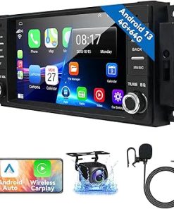 Dash Camera-UnifiAoto-4G+64G Android 13 Car Stereo for Jeep Wrangler JK Radio Dodge Ram 1500 with Wireless CarPlay&Android Auto- 7 Inch Touch Screen for Jeep JK Stereo with WiFi GPS Navigation FM Radio+AHD Backup Camera