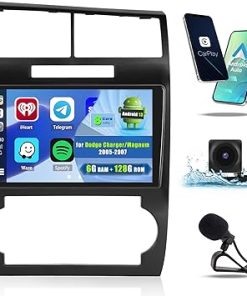 Dash Camera-Hikity-8Core 6+128G Car Stereo for Dodge Charger/Dodge Magnum 2005 2006 2007 with Wireless Apple Carplay Android Auto- 9 Inch Android 13 1280*720 Touch Screen Car Radio with DSP BT 5.0 GPS WiFi Backup Camera Dash Camera-Hikity-8Core 6+128G Car Stereo for Dodge Charger/Dodge Magnum 2005 2006 2007 with Wireless Apple Carplay Android Auto- 9 Inch Android 13 1280*720 Touch Screen Car Radio with DSP BT 5.0 GPS WiFi Backup Camera