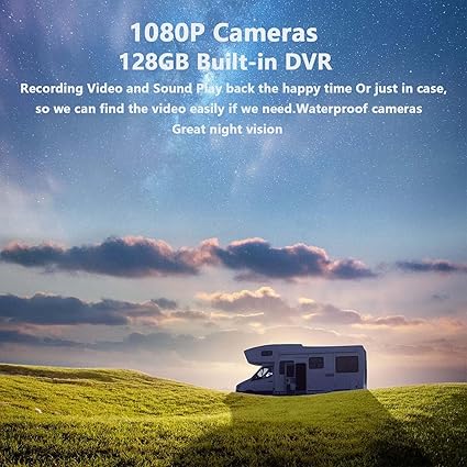 Dash Camera-RVeligacy-10.36-Inch 6 Split Touchable 128GB Large Audio Screen 1080P Backup Camera Monitor & Built-in DVR Video Recorder for RV Truck Trailer Rear Side Front Reversing View Wired System Image Waterproof DCD104 2 Dash Camera-RVeligacy-10.36-Inch 6 Split Touchable 128GB Large Audio Screen 1080P Backup Camera Monitor & Built-in DVR Video Recorder for RV Truck Trailer Rear Side Front Reversing View Wired System Image Waterproof DCD104 - Image 2