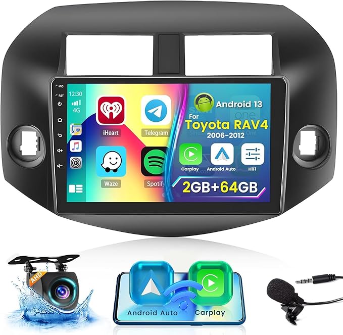 Dash Camera-Roinvou-Roinvou 2+64G Radio for Toyota RAV4 2006-2012 Android 13 Car Stereo Wireless Carplay- 10.1 inch Touch Screen for RAV4 Android Auto Dash Camera-Roinvou-Roinvou 2+64G Radio for Toyota RAV4 2006-2012 Android 13 Car Stereo Wireless Carplay- 10.1 inch Touch Screen for RAV4 Android Auto