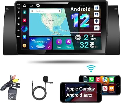 Dash Camera-AMASE AUDIO-Amaseaudio Ultra-Thin Android 12 Car Stereo- Compatible for BMW X5 E53 (1999-2006) Dash Camera-AMASE AUDIO-Amaseaudio Ultra-Thin Android 12 Car Stereo- Compatible for BMW X5 E53 (1999-2006)