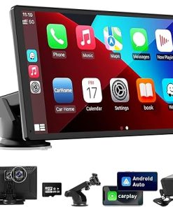 Dash Camera-Hererod-9 Inches Wireless Apple Carplay Touch Screen for car with 4K Dash Cam-Universal Wireless CarPlay Screen for Old Car