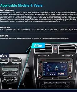 Dash Camera-XTRONS-XTRONS 7” Car Stereo Radio for VW Volkswagen EOS Passat Golf- Android 13 GPS Navigation Touch Screen Head Unit 2